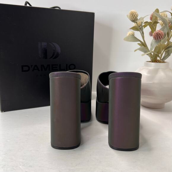 D'Amelio Ravina Multi Reflective Platform Chunky Heel Women 7.5M Tried On - Picture 4 of 11